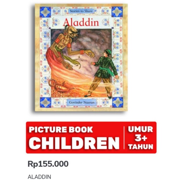 BBW Book Alladin