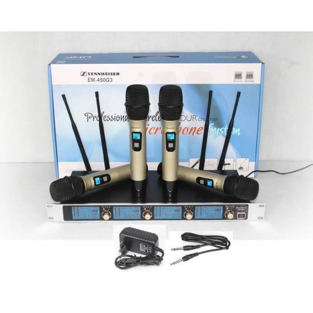 Mic wireless SENNHEISER EM-450 G3(4 mic pegang)