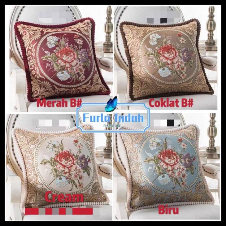 Sarung Bantal Sofa Mewah Import 4545Cm