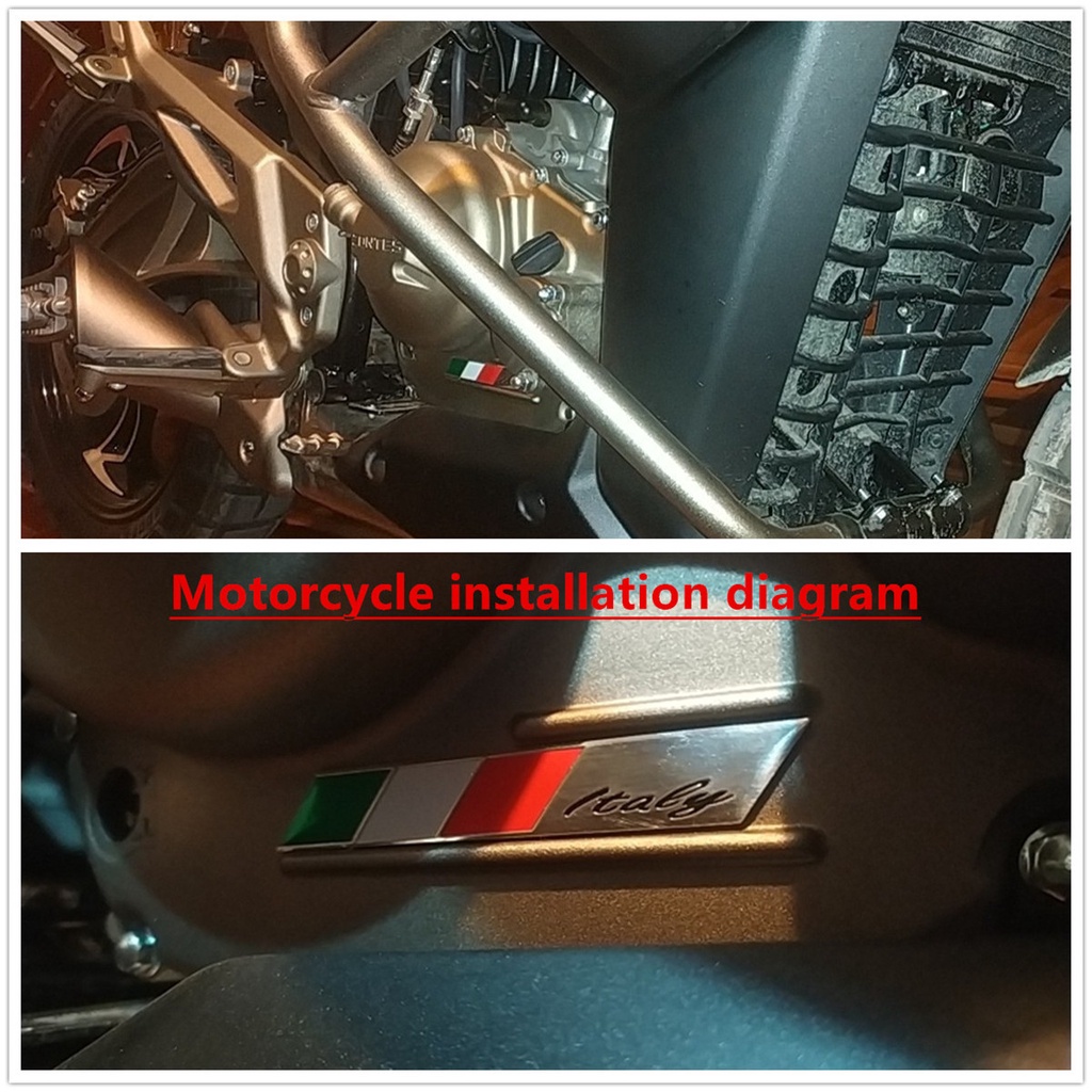 Vespa Stiker Emblem 3D Bahan Aluminum Pvc Untuk Dekorasi Tanki Roda Skuter Piaggio Vespa Lx125 Lx150