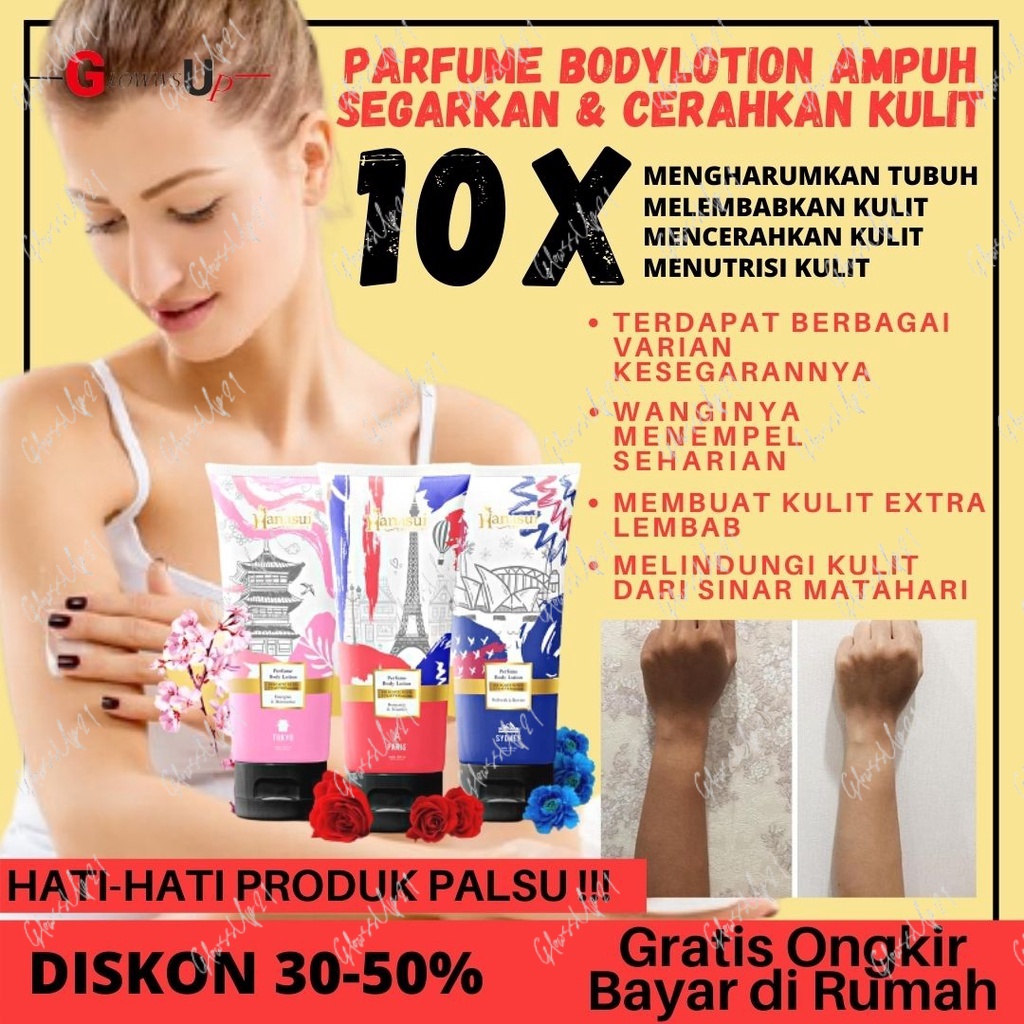 PARFUM TAHAN LAMA PARFUM BADAN HANASUI PERFUME BODY LOTION 180ML BPOM LOTION PARFUM HANASUI