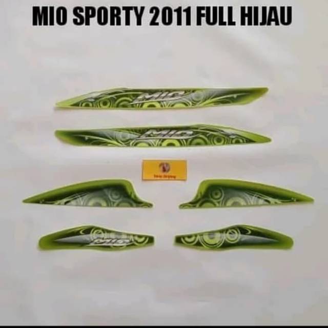 Striping stiker mio sporty 2011 full hijau