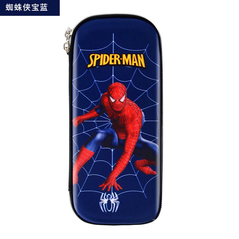 Kotak pensil multi fungsi karakter super hero-Spaiderman Blue
