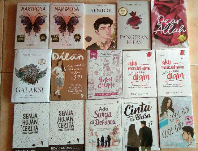 Paket 15 Novel Boy Candra Origami Hati Sebuah Usaha Melupakan Sepasang Kekasih Yang Belum Dll