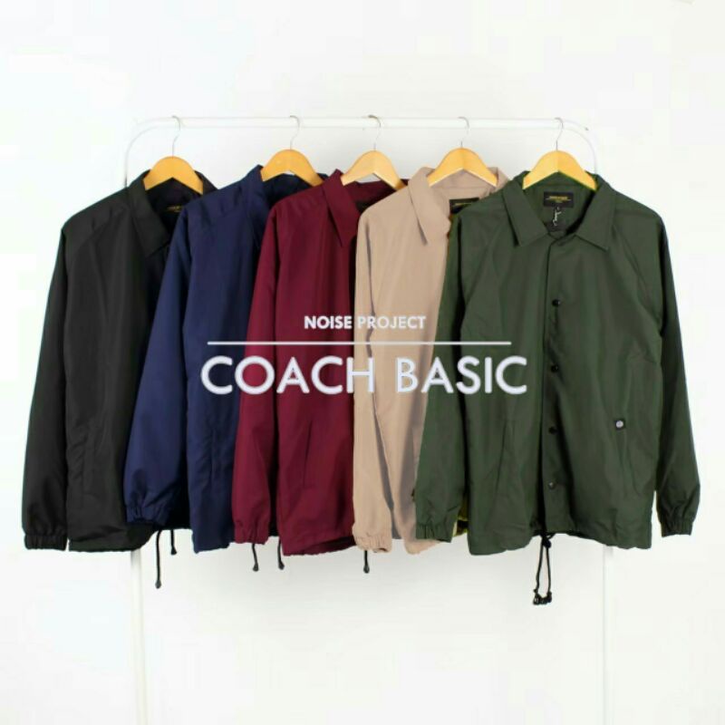 NOISE PROJECT Jaket Coach Noise Basic Jaket Wolv Jaket Parasut Pria