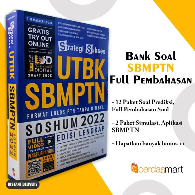 

BUKU SBMPTN UTBK STRATEGI SUKSES SOSHUM 2022 BONUS APLIKASI ANDROID