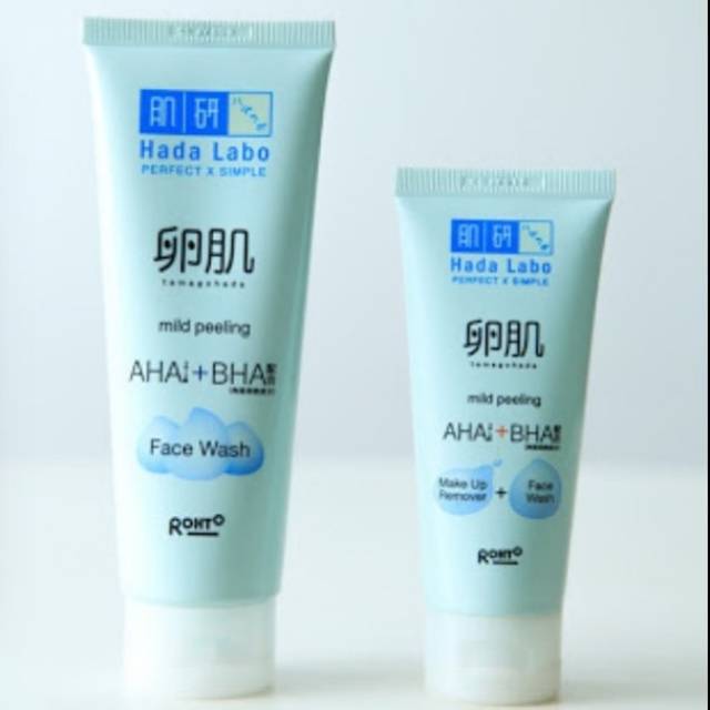 HADA LABO Tamagohada Mild Peeling AHA + BHA Face Wash 50g - 100g