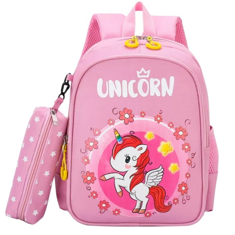 BDKR_TAS - [GRATIS ONGKIR COD] Tas ransel backpack karakter Unicorn/Batman ransel anak Sekolah Paud Tk SD perempuan/Laki laki Import