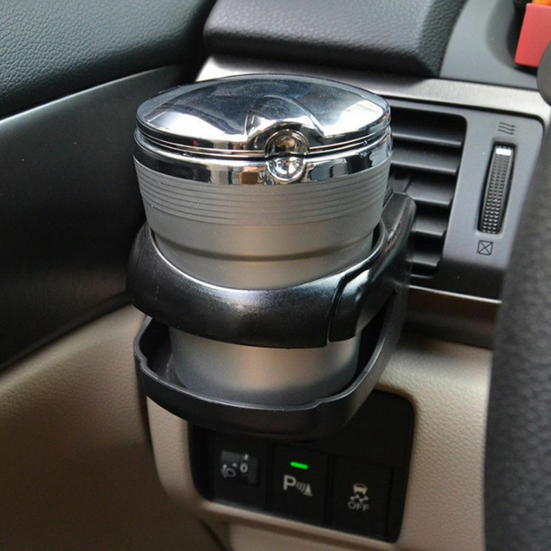 {LUCKID}Black Car Accessories Drink Cup Holder Air Vent Clip-on Mount Water Bottle Stand