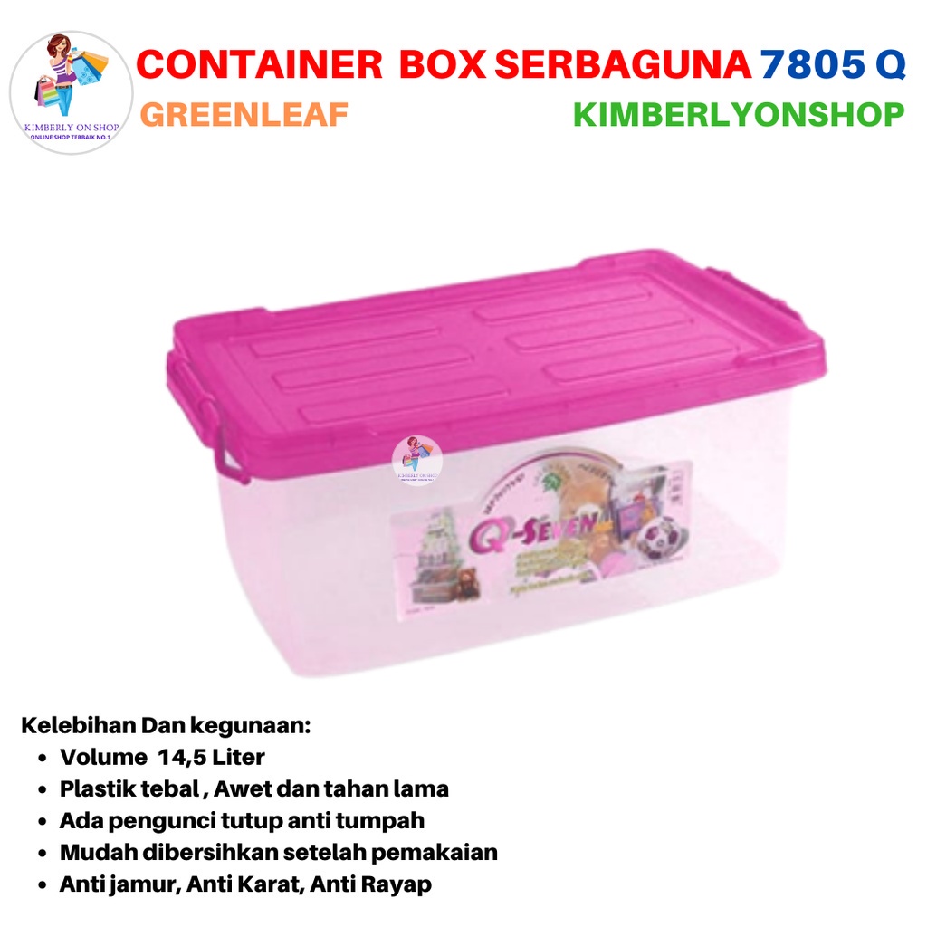 Box Container 14,5 Liter 7805 Green Leaf