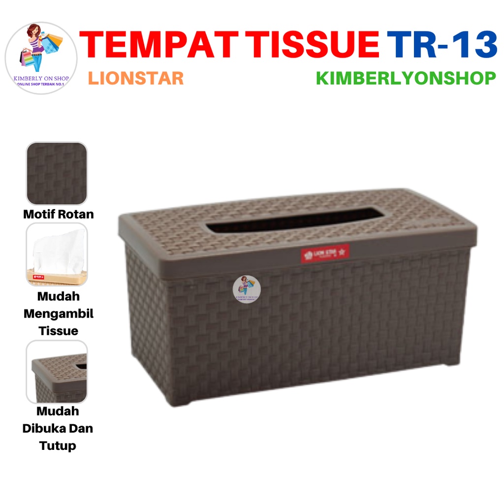 Tempat Tissue Kotak Tisu Plastik Rato Large TR 13 Lion Star