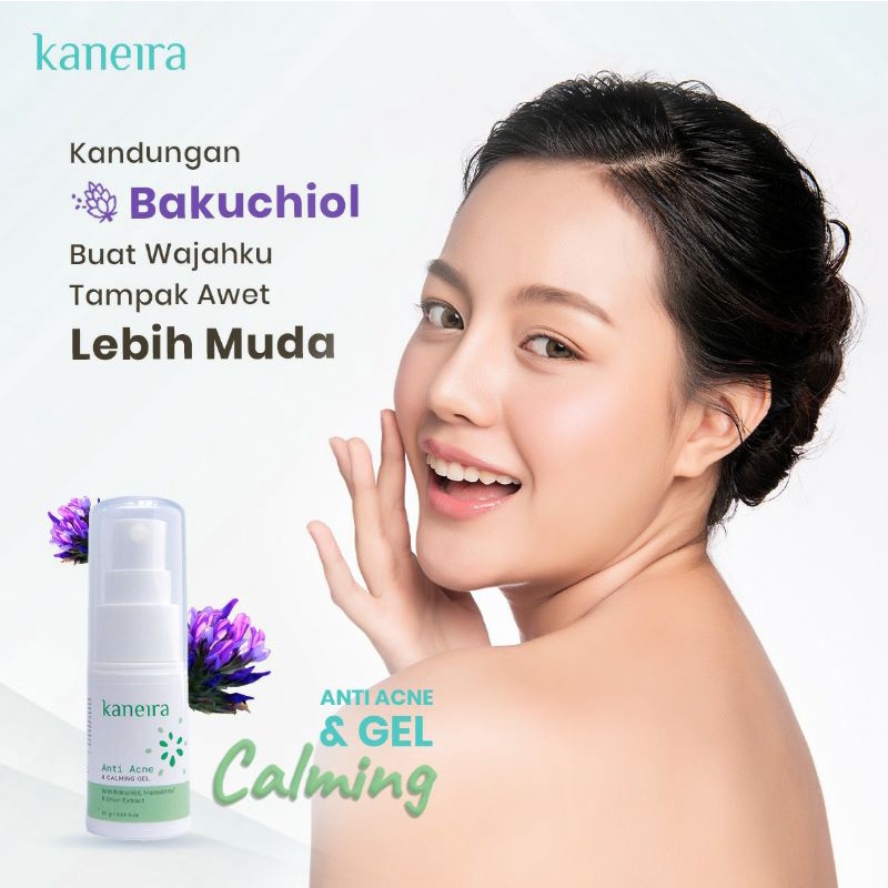 KANEIRA  ANTI ACNE &amp; CALMING GEL  / Gel Pencegah Bopeng Wajah / Menyamarkan Noda Hitam / Menghilangkan Flek Hitam /