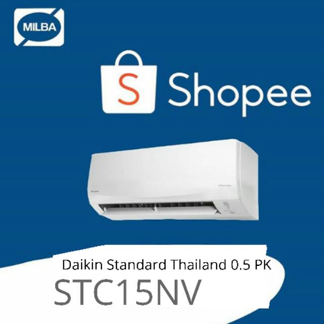 AC Daikin Split Wall Thailand R32 1/2PK STC15NV (RC15NV14 + FTC15NV14) UNIT ONLY GARANSI RESMI