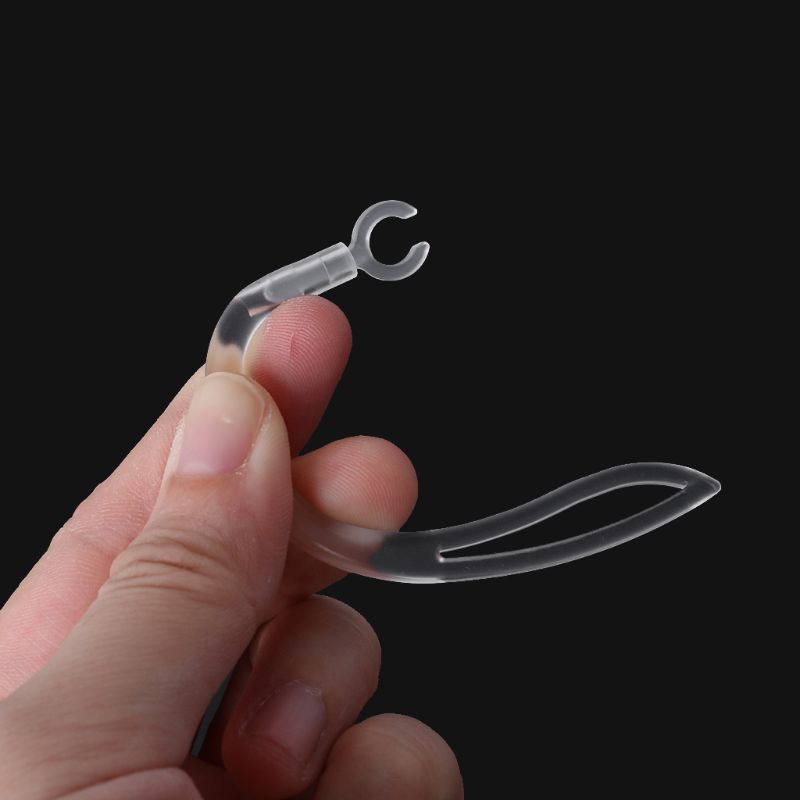 btsg 10mm Bluetooth Earphones Transparent Soft Silicone Ear Hook Loop Clip Headset