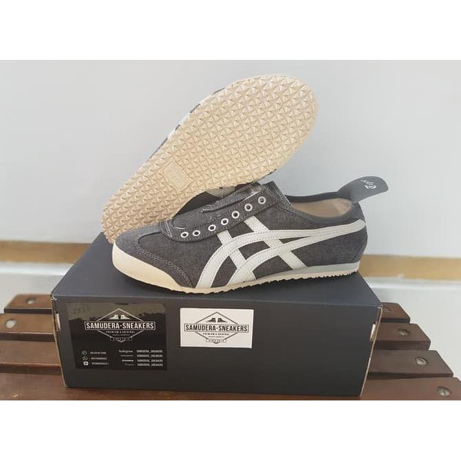 MODEL BARU Onitsuka tiger slip on grey
