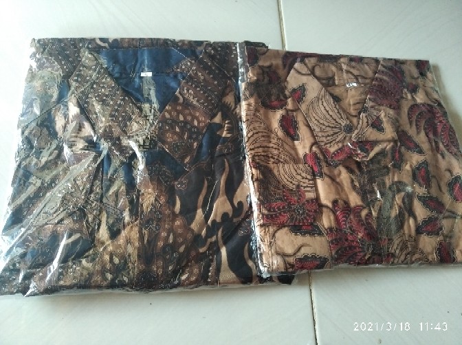 Batik Pria Kemeja Jumbo Batik Pria Lengan Panjang Size M L Xl Xxl 3l 4l 5l 6l Terlaris