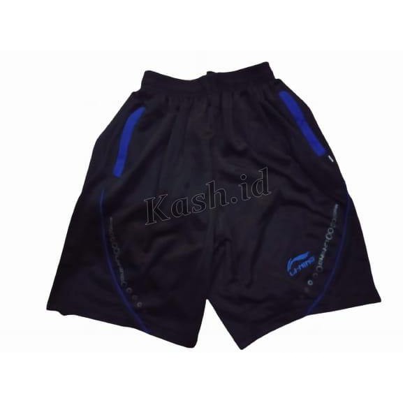 Celana Badminton Lining Celana Pendek Olahraga Voli Futsal Bulutangkis Running Gym Kolor Sport