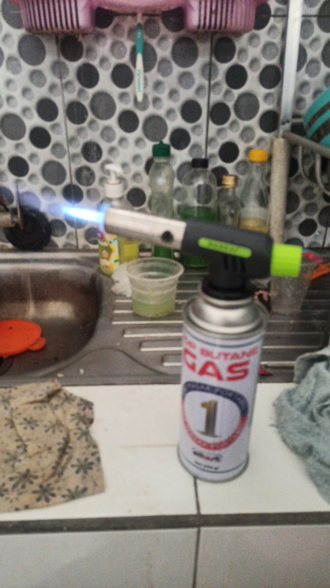 Mg Kepala Portable Gas Torch Flame Gun Las Butane Blow Torch Api Jet