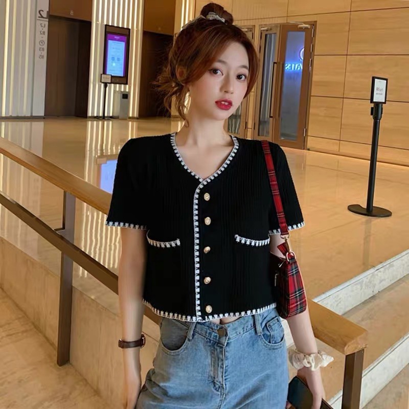 ZAZA_FASHION Baju Atasan Wanita Terbaru 2020 IMPORT Real Pict Blouse Wanita Hits Cameron Pendek-6