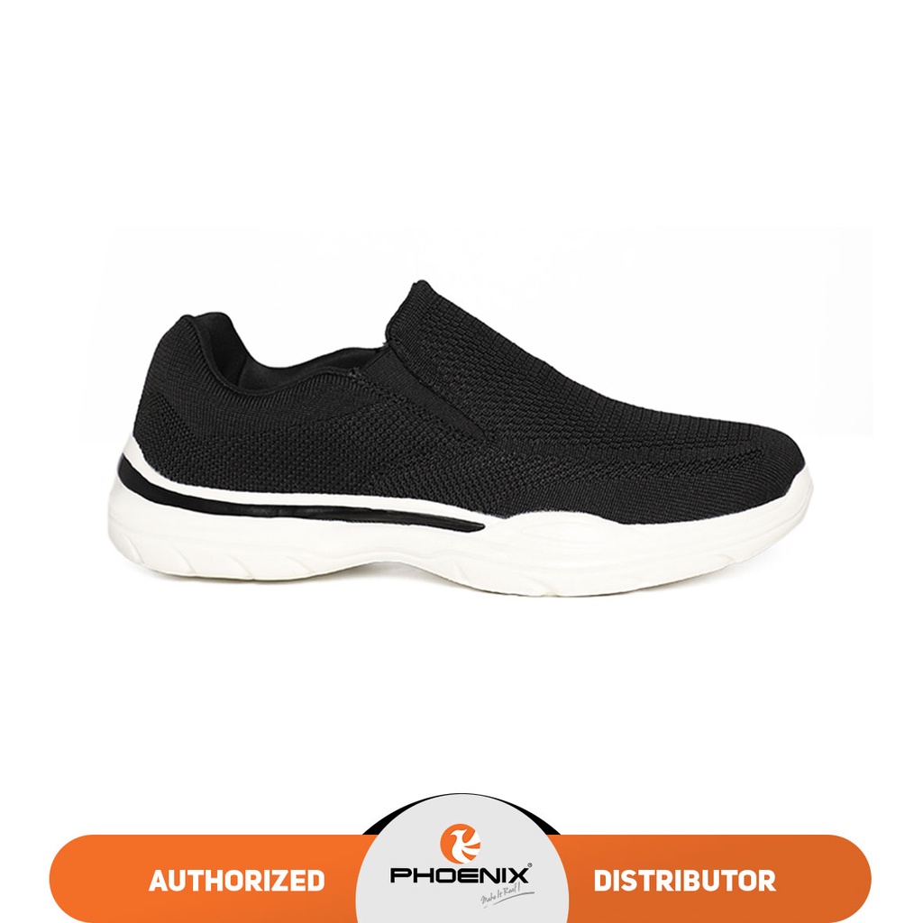 Phoenix Ares Sepatu Slip On Pria - Black