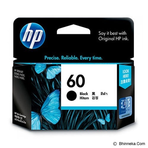 

TINTA HP 60 BLACK ORIGINAL CARTRIDGE
