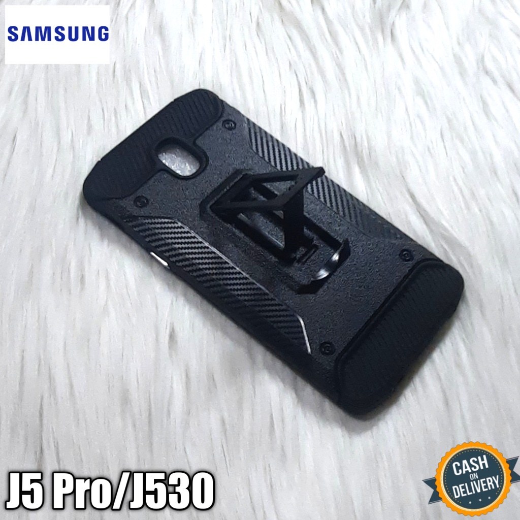 case standing iron for samsung J5 pro casing hp hardcase