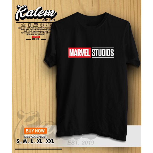 T-shirt Kaos Baju Logo MARVEL STUDIOS Original