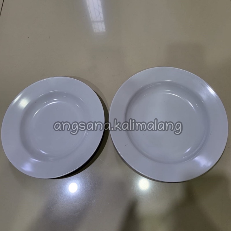 Hoover Melamine Melamin Dinner Plate / Dessert Plate / Piring Makan Ceper / Piring Lauk 8inc kode 40