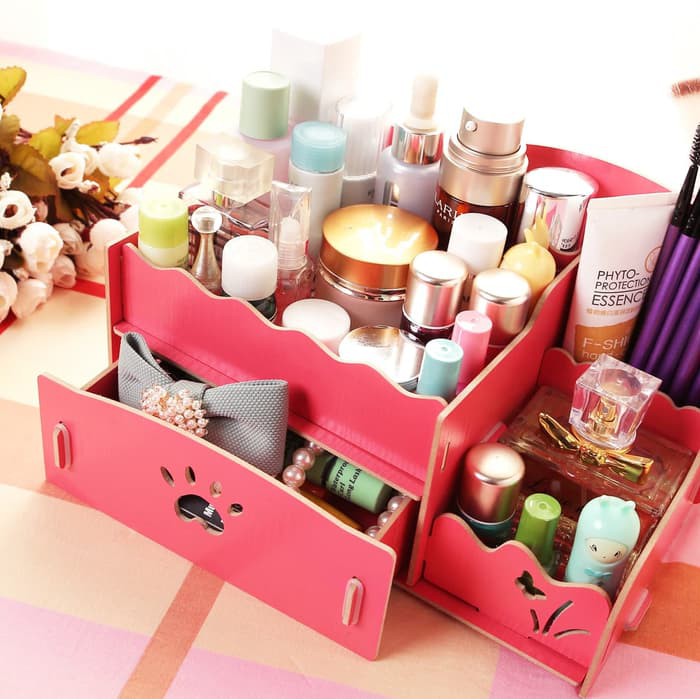 Organizer Make Up Rak Meja Rias Rak Kosmetik Rak Make Up Tempat Make Up Tempat Kosmetik Meja Rias