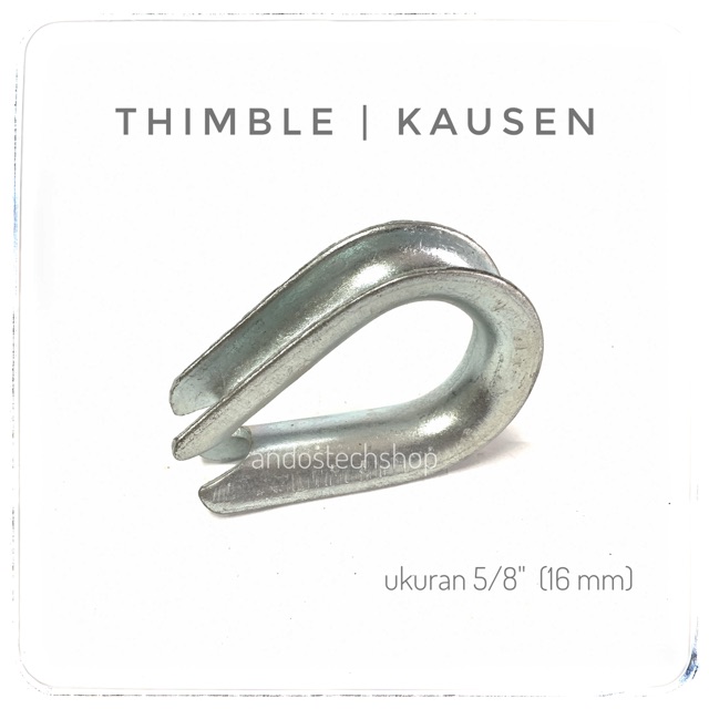 Kausen 16mm / Thimble Sling 5/8" / Lekukan Tali Kabel Seling 16 mm