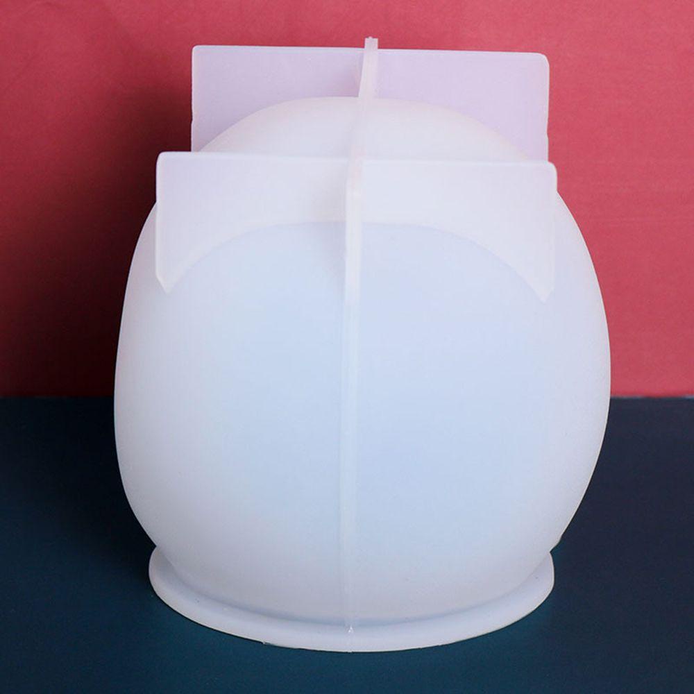 Solighter Cetakan Lilin Pesta Gereja Clay Tools Silicone Candle Mould 3D Pembuatan Sabun Tengkorak