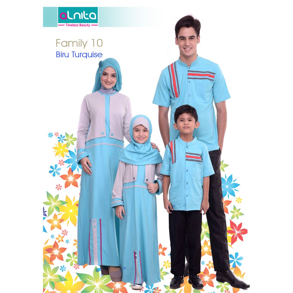 Busana Keluarga Alnita Family 10 | baju sarimbit | baju muslim couple