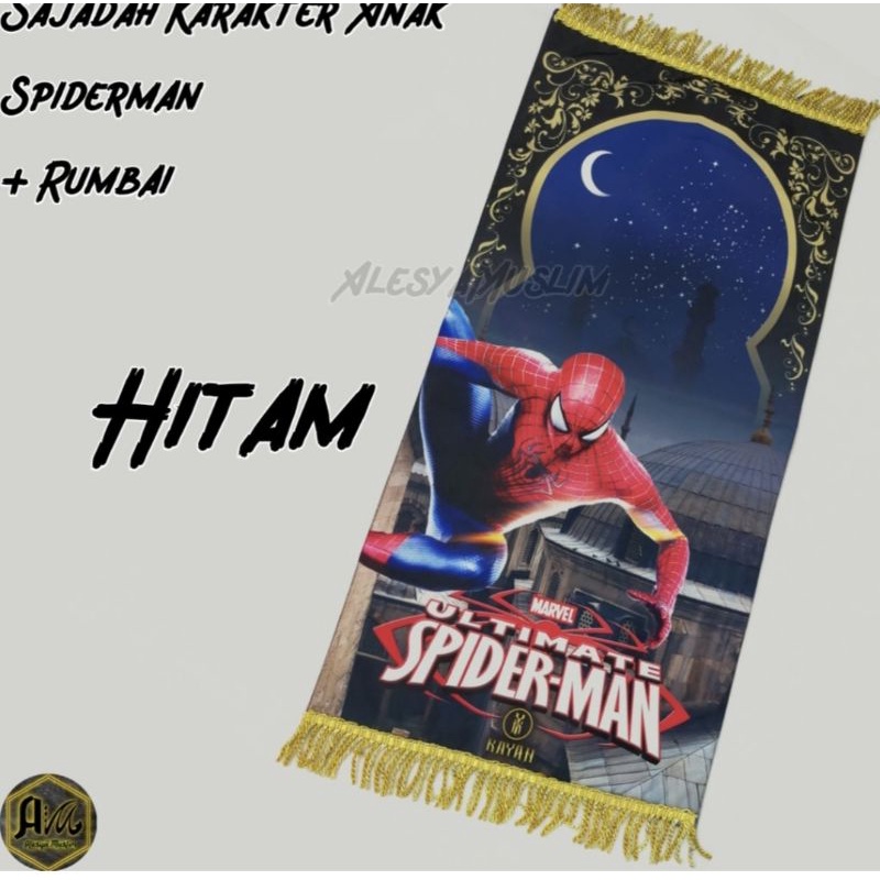 SAAJADAH ANAK SPIDERMAN llSAAJADAH KARAKTER RUMBAI TASLAN