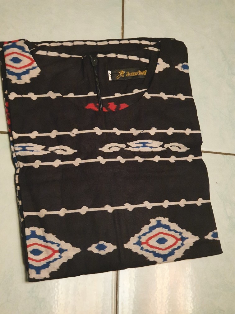 Tunik Sasilia Songket Batik Midi Tunik Kerja Kondangan Pesta Seragaman Muslim Kantor