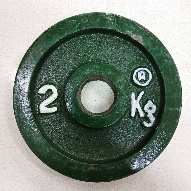 Barbel dumble dumbel besi lokal 2 dua kg kilo