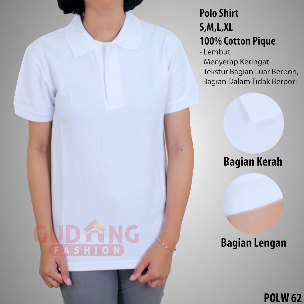 Kaos Kerah Pendek Wanita - POLW 62