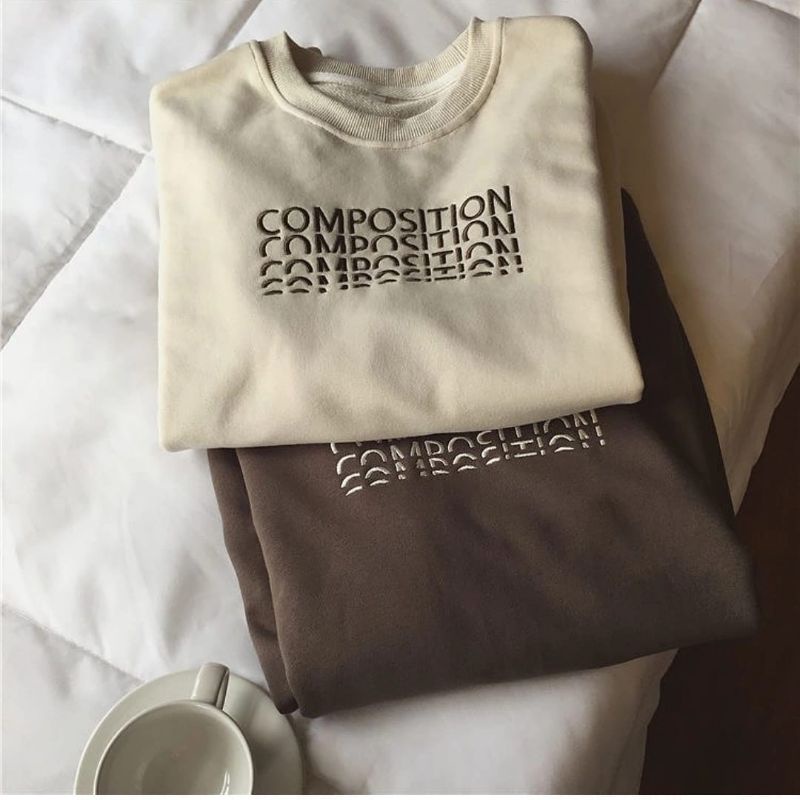 COMPOSITION SWEATER OVERSIZE FLEECE TEBAL