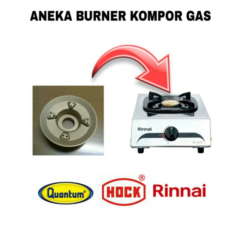 Burner kuningan kompor gas Series - Burner Kompor Gas Rinai Super Tebal / Kuningan Kompor / Kompor G