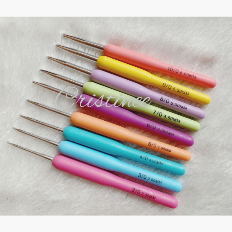 Hakpen gagang plastik/alat rajut