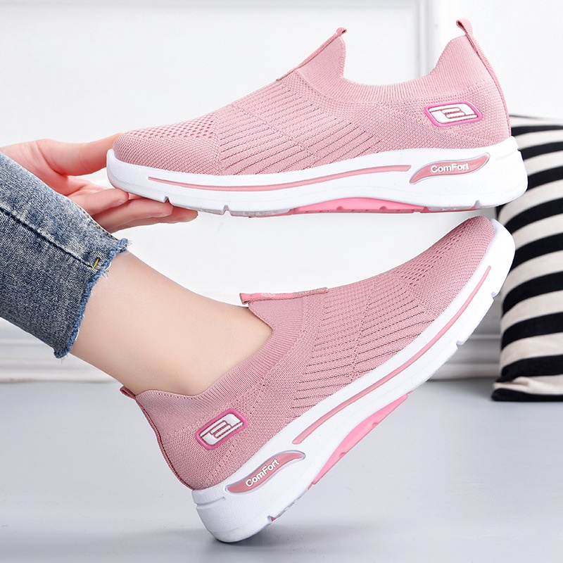 TOPGROSIR LV0152 Sepatu Sneakers Wanita Import Terbaru / Sepatu Kanvas Tebal / Lentur Fashion Kekinian