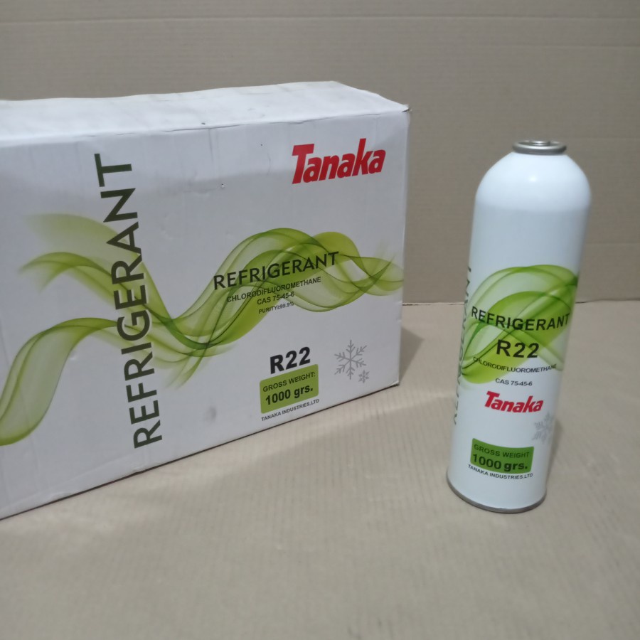 GROSIR IPr3on tanaka R22 refrigerant KEMASAN KALENG 1KG/ 1000 GRAM