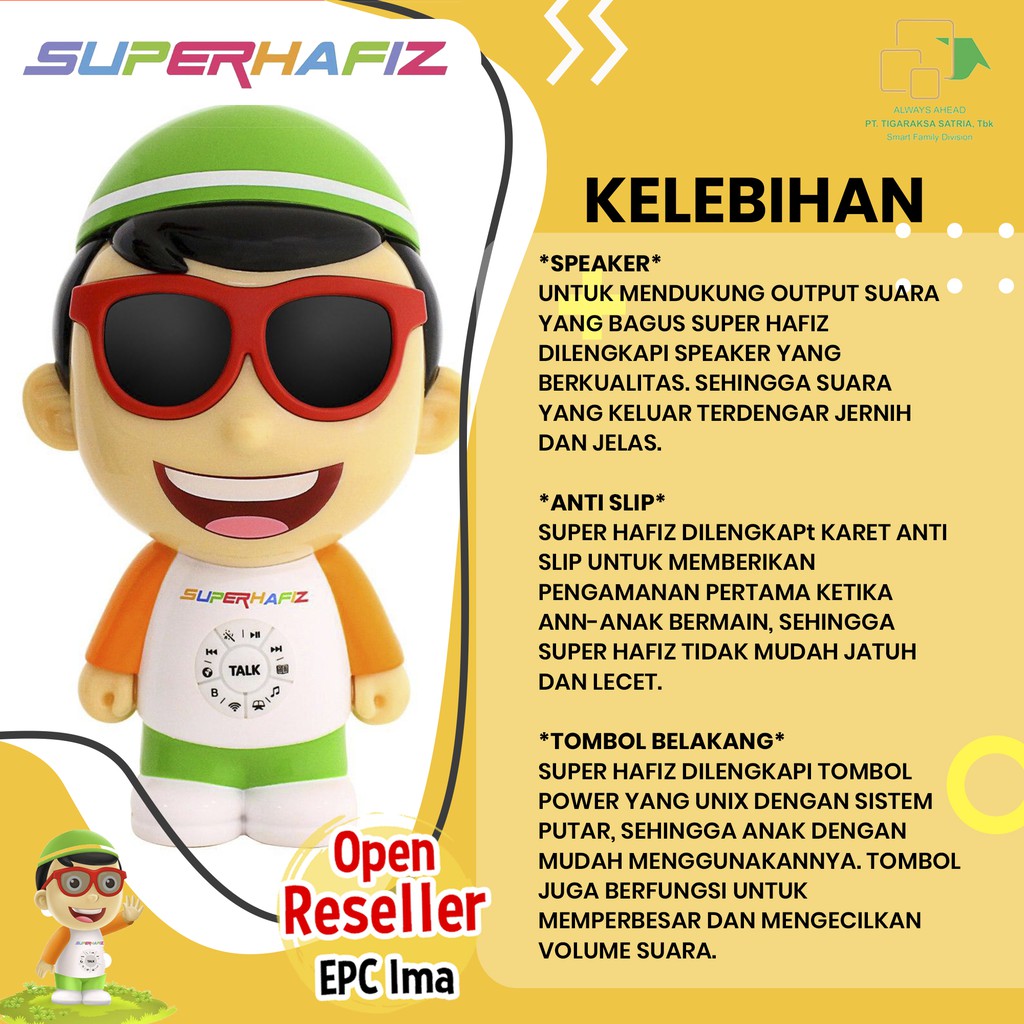 SUPER HAFIZ / MAINAN EDUKASI ANAK ISLAMI / MUROTAL ANAK / MAINAN ANAK ISLAMI / MAINAN ELEKTRONIK