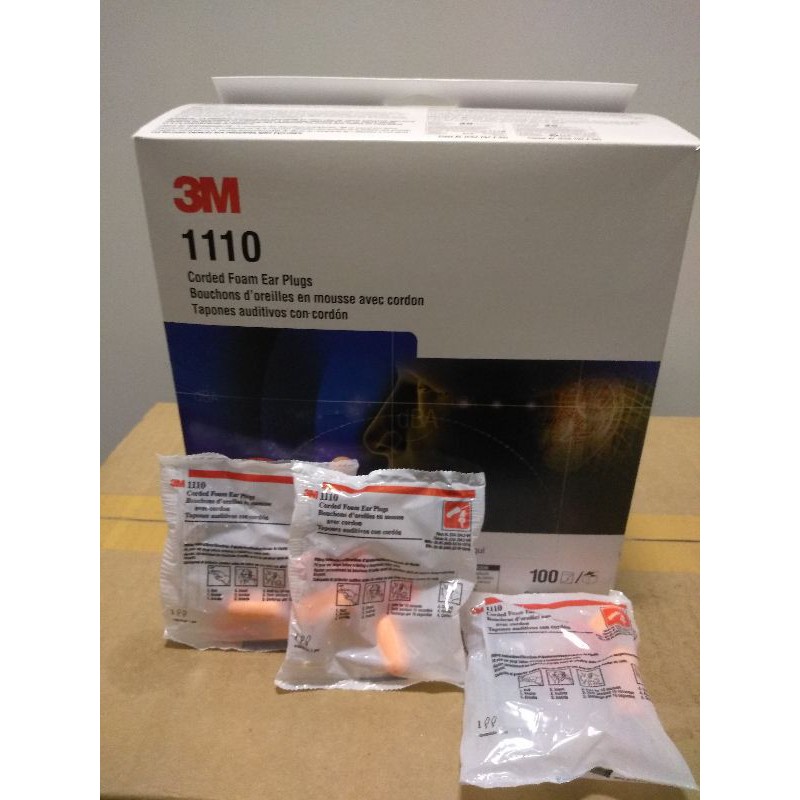 3M Earplugs Disposible 1110 Pelindung Telinga