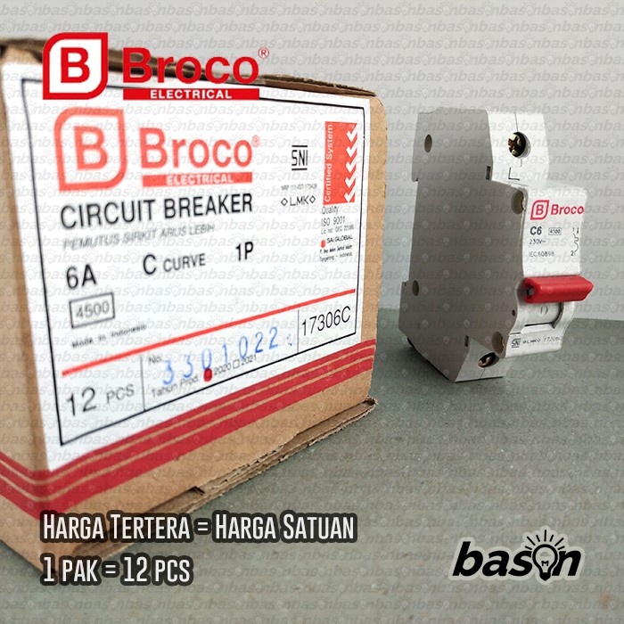 BROCO MCB 6A - 1P 17306C