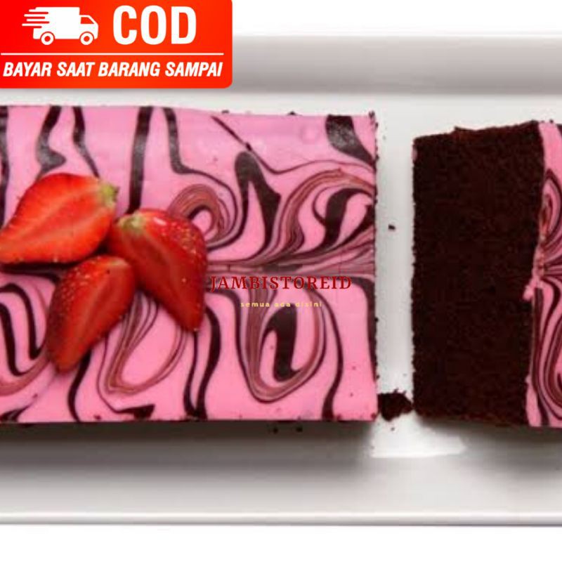 

(JAMBISTOREID) Kue Brownies Kukus Amanda Pink Marble Bisa COD Bayar Di tempat Oleh-Oleh Bandung Jambi
