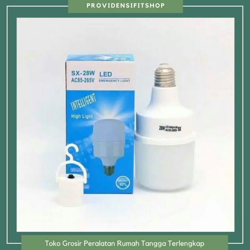 Bohlam Lampu Emergency LED SX 28 w/ Lampu Sentuh Nyala