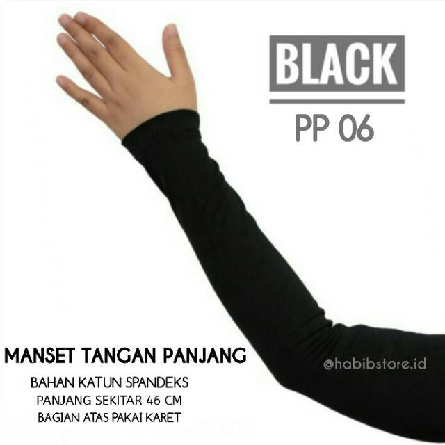 Manset Tangan  Panjang 50cm Kaos  Tangan  Handsock Polos 