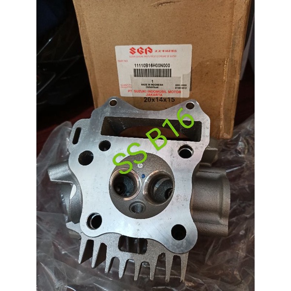 cylinder head blok head het dieksel sogun shogun 125 sp new robot rr nr fl origional 11100 b16h