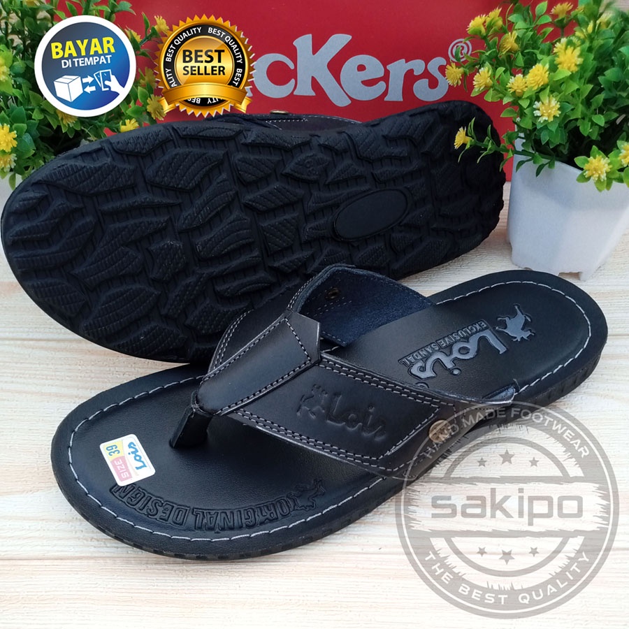 PROMO 7.7 !! SANDAL PRIA DEWASA REMAJA LOIS KULIT JAPIT / SANDAL JAPIT JEPIT UNTUK DALAM DAN LUAR RUMAH / SAKIPO