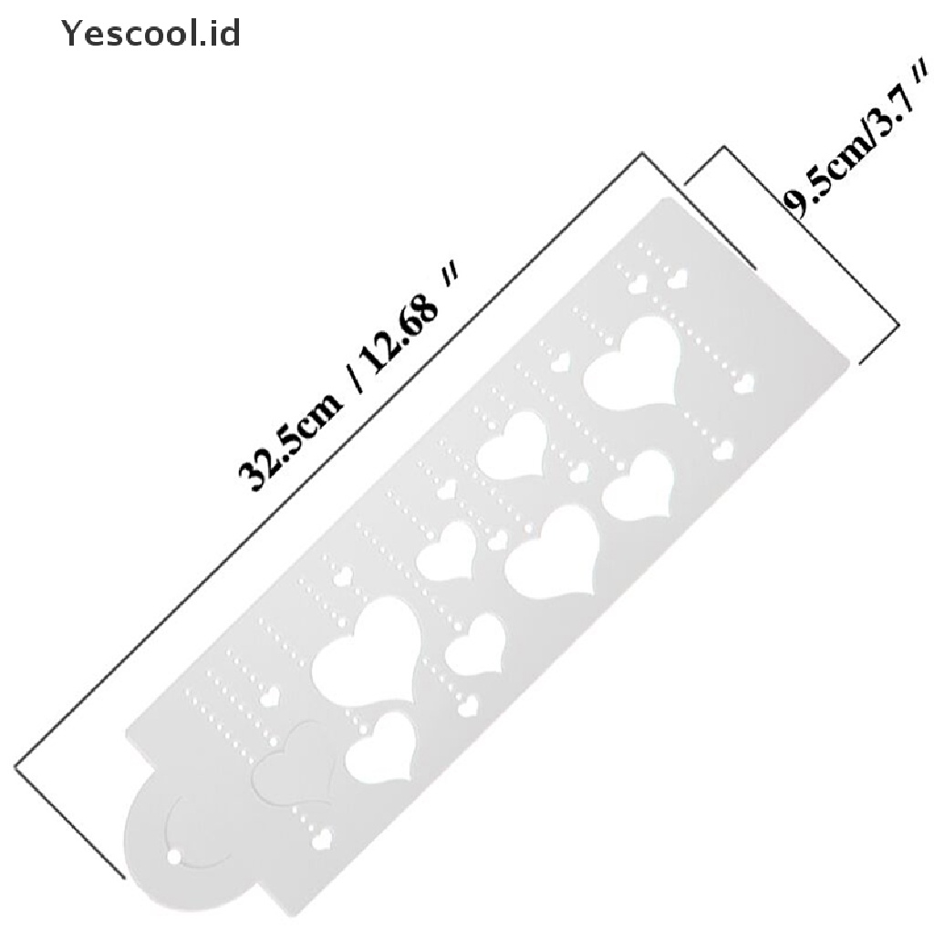 (Yescool) Cetakan Kue Bentuk Hati Untuk Dekorasi